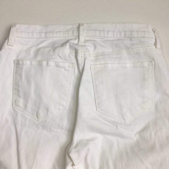 NWOT L'AGENCE Blanc/White THE DUKE 5 Pocket Ankle/Cropped Jeans - Picture 8 of 10